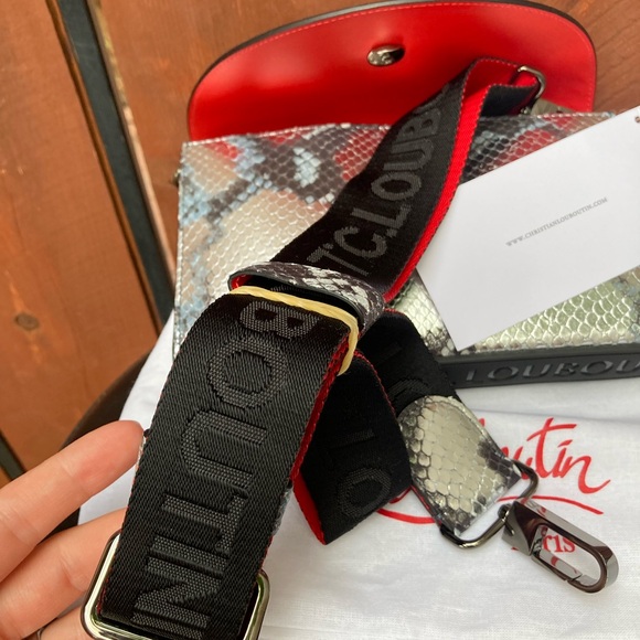 Christian Louboutin Explorafunk wallet on strap python NWT! Women / Men / Unisex - Picture 10 of 12